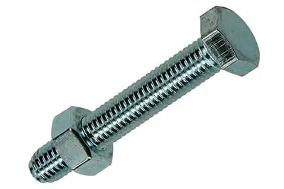 1017616 - TAPBOUT + MOER STAAL VERZINKT 4 ST M8 X 50 MM