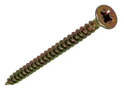 1017975 - SPAANPLAATSCHROEF VZ KOP GEELVERZ. 35ST 4,0 X 50 MM