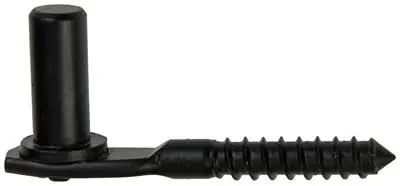 1014504 - SCHROEFHAAK VOOR LUIK ZWART DIA 16 MM