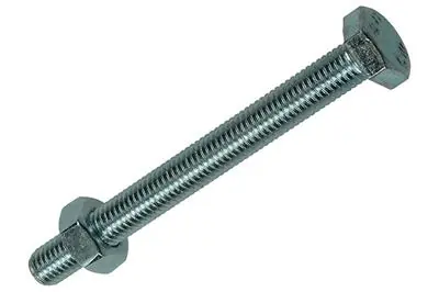1007085 - TAPBOUT + MOER VERZINKT 25 ST 10 X 100 MM