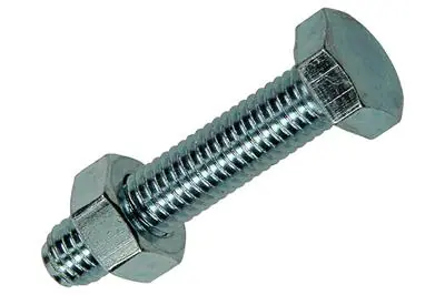 1017615 - TAPBOUT + MOER STAAL VERZINKT 5 ST M8 X 40 MM