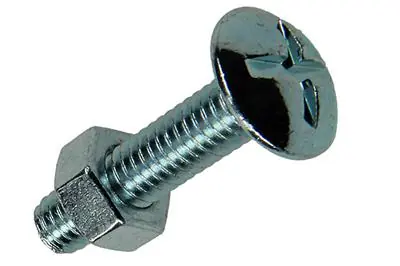 1017552 - KACHELBOUT + MOER STAAL VERZINKT 8 ST M6 X 25 MM