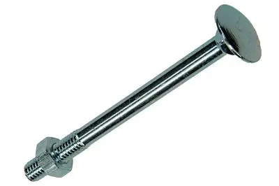 1017573 - HOUTBOUT + MOER STAAL VERZINKT5 ST M6 X 70 MM