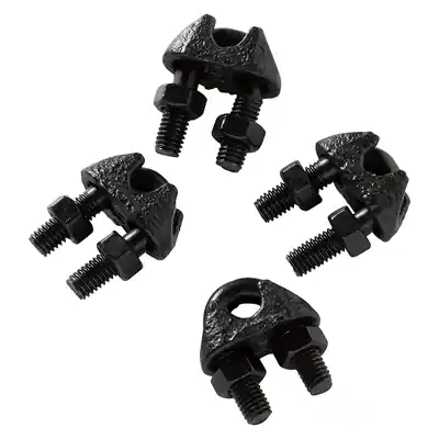 1072396 - MACK 4 STAALDRAADKLEMMEN 5MM ZWART