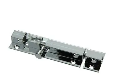 1013685 - 1 SCHUIFGRENDEL MESSING VERCHROOMD A 75 - B 16 mm