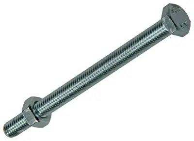 1007076 - TAPBOUT + MOER VERZINKT 100 ST 6 X 80 MM