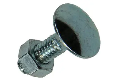 1017566 - HOUTBOUT + MOER STAAL VERZINKT10 ST M6 X 20 MM