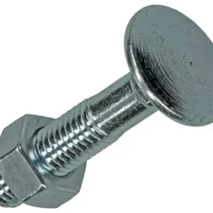 1017580 - HOUTBOUT + MOER STAAL VERZINKT5 ST M8 X 40 MM