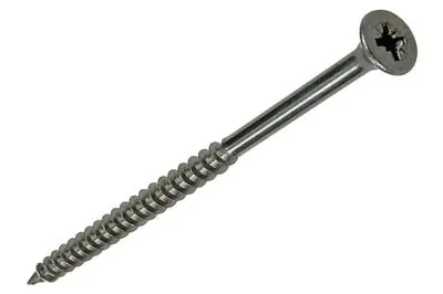 1020002 - SPAANPLAATSCHROEF VZ KOP RVS 15 ST 5,0 X 80 MM