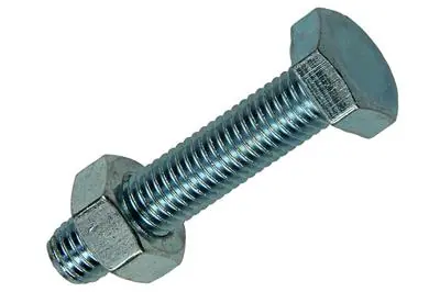 1017622 - TAPBOUT + MOER STAAL VERZINKT 2 ST M10 X 50 MM