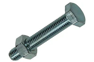 1017623 - TAPBOUT + MOER STAAL VERZINKT 2 ST M10 X 60 MM