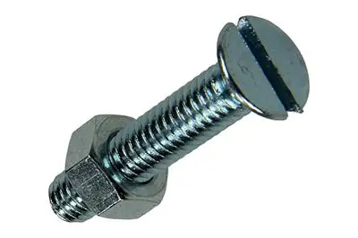 1017510 - METAALSCHROEF VERZ. KOP + MOER VERZ. 8 ST M6 X 30 MM