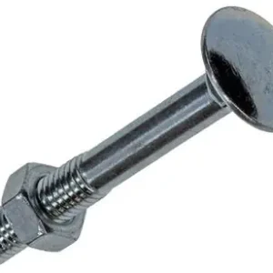 1017564 - HOUTBOUT + MOER STAAL VERZINKT10 ST M5 X 40 MM