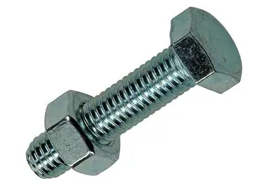 1017614 - TAPBOUT + MOER STAAL VERZINKT 5 ST M8 X 35 MM