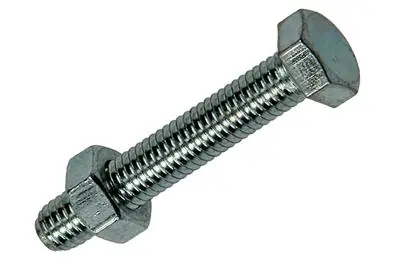 1017601 - TAPBOUT + MOER STAAL VERZINKT 12 ST M5 X 30 MM