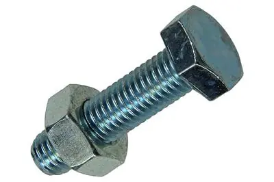 1017621 - TAPBOUT + MOER STAAL VERZINKT 2 ST M10 X 40 MM