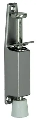1019208 - 1 DEURSTOP ZILVERKLEURIG H=130MM