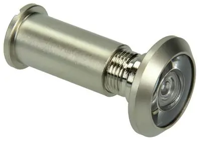 1019222 - DEURSPION 200° MAT VERNIKKELD Ø14MM