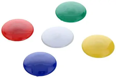 1017873 - BORDMAGNEET KUNSTSTOF ASSORTIMENT 5 ST 30 MM