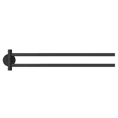 1072281 - MOON BLACK HANDDOEKHOUDER FLEXZWART, 2-ARMIG