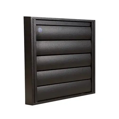 1057999 - DAMPKAPROOSTER 433 (210X210) RAL 9005 ZWART