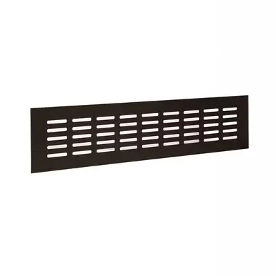 1059704 - VENTILATIESTRIP 381/80 (400MM)RAL 9005 STRUCTUUR ZWART
