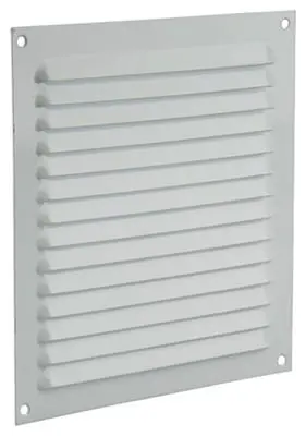 1015069 - SCHOEPENROOSTER PLAT ALU WIT 200X200MM