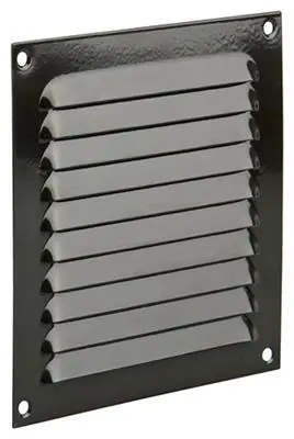 1015064 - SCHOEPENROOSTER PLAT ALU BRUIN150X150MM