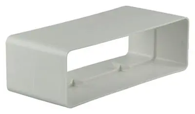 1006400 - PVC VERBINDINGSSTUK 7008 WIT 204X60MM