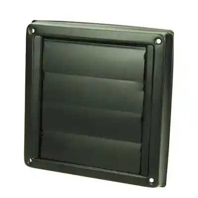 1069269 - INBOUW DAMPKAPROOSTER 633 INOX ZWART (DIA 100)