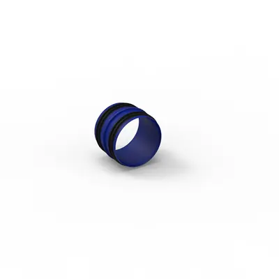 1074440 - KOPPELSTUK MET RUBBERS Ø80MM