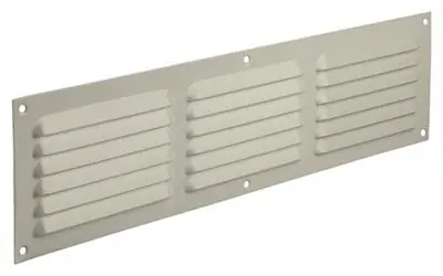 1006316 - SCHOEPENROOSTER VLAK ALU RAL 9010 400X100MM