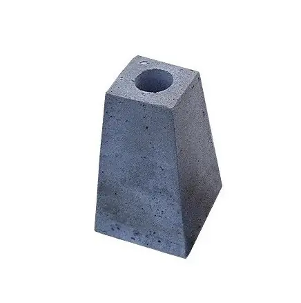 Betonpoer Grijs 40cm hoog (met gat)