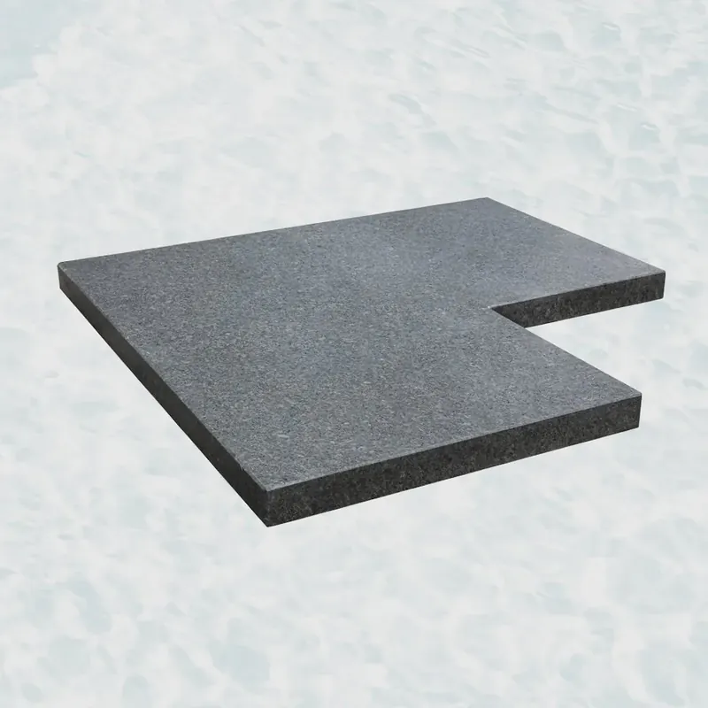 Hoekstuk Pacific Black 50/50x25x3cm