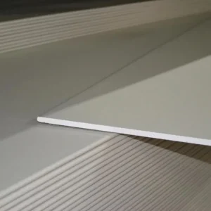 Gipsplaat 120x300cm. dikte 12,5mm. Afgeschuinde kant