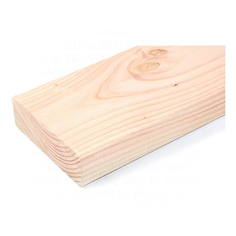 45x145mm Douglas C18 geschaafd (netto 44x142mm) KD 18% 4 ronde hoeken gedroogd***PEFC