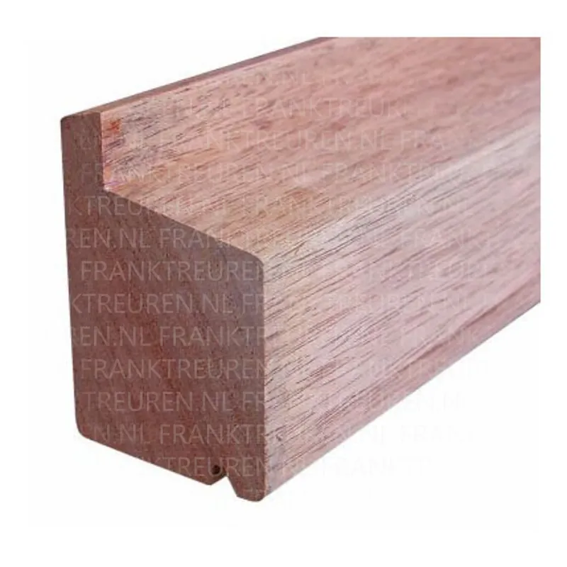 Raamhout DRM meranti D12 onderdorpel schuin 54x80mm Bukit(Hollandse Prod.) ***PEFC