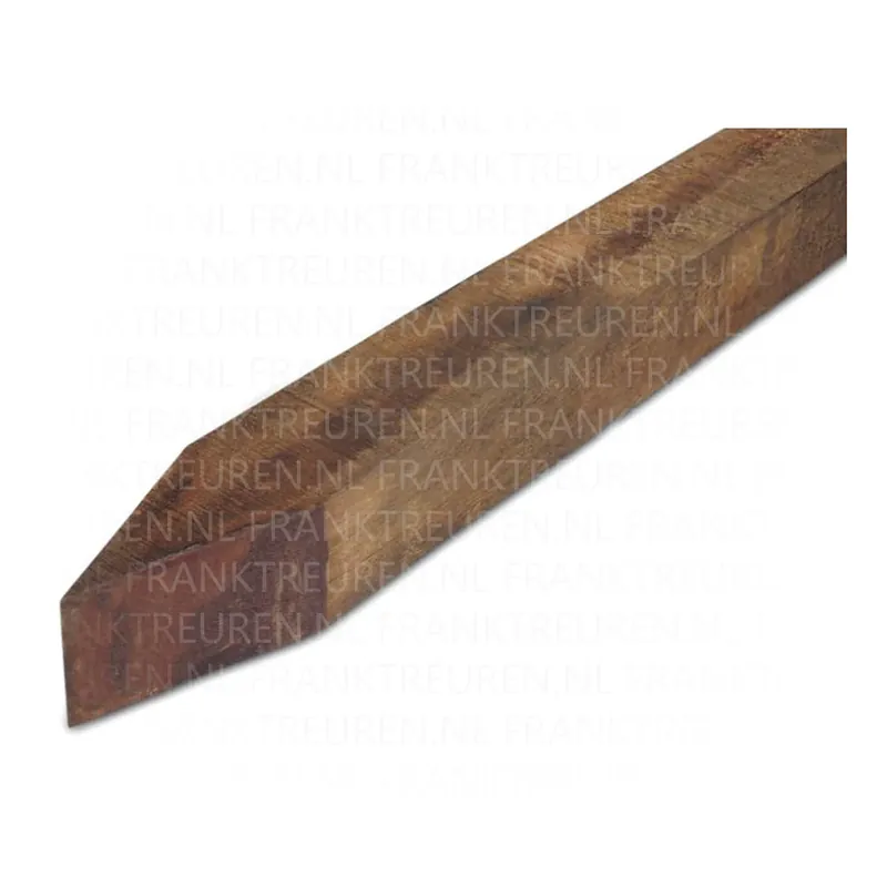 *60x60mm Azobe hardhout fijnbezaagd gepunt 275cm