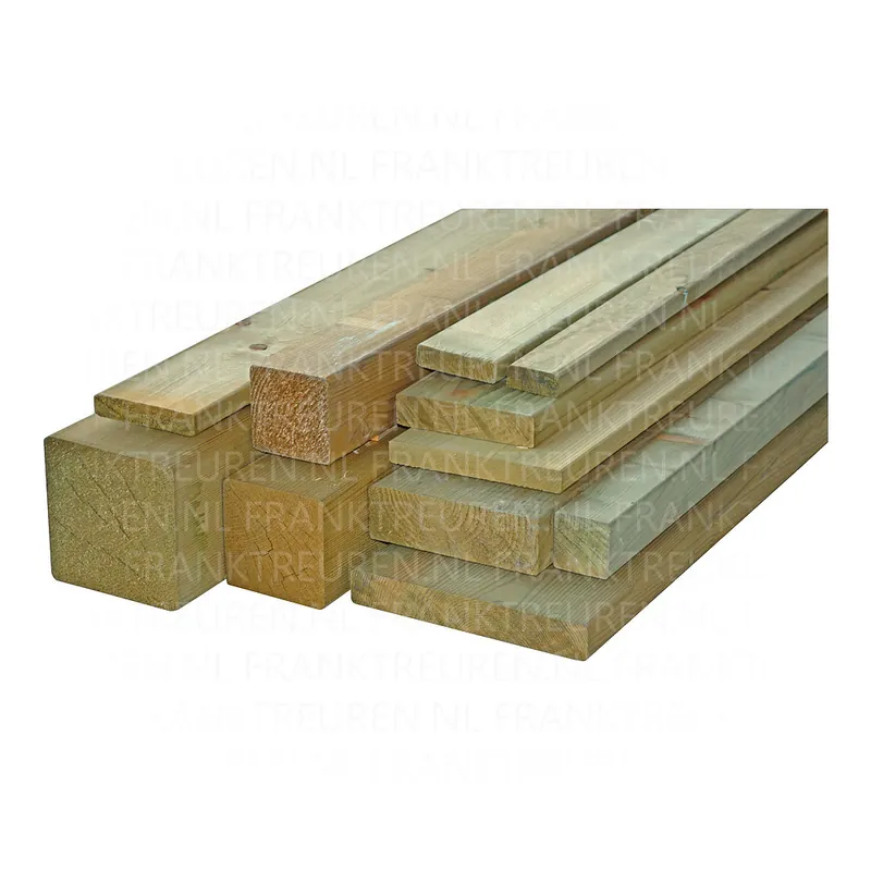 28x95mm NE vuren C geschaafd ronde hoeken geimpr. tanalith *FSC