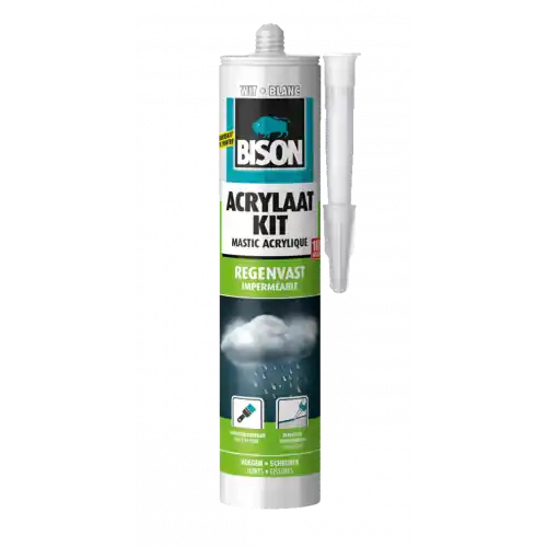 BISON ACRYLAATKIT REGENVAST WIT KOKER 300 ML NL/FR