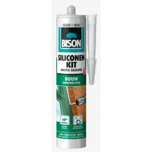 BISON SILICONENKIT BOUW GRIJS KOKER 300 ML NL/FR
