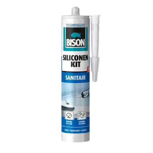 BISON SILICONENKIT TRANSPARANT KOKER 300 ML NL