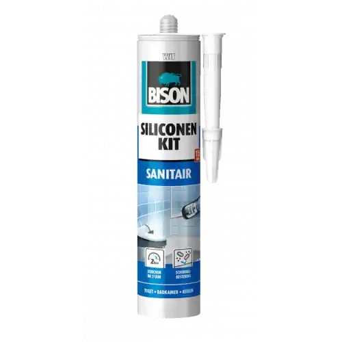 BISON SILICONENKIT WIT KOKER 300 ML NL