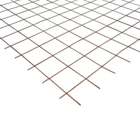 Bouwstaalmat roest 15x15cm 5mm 300x200cm