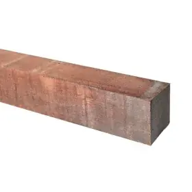 HV Hardhouten Paal 6x6x250 cm fijnbezaagd