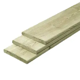 HV Geimpregneerde Tuinplank Grenen 16x140x4000 mm