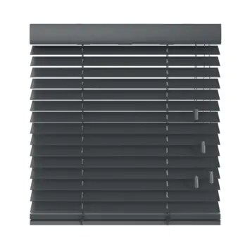 KARWEI houten jaloezie gewoon raam 28516 mat donkergrijs 50 mm op maat