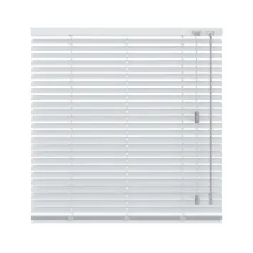 KARWEI aluminium jaloezie draaikiepraam 28419 zijdeglans zilver 25 mm op maat