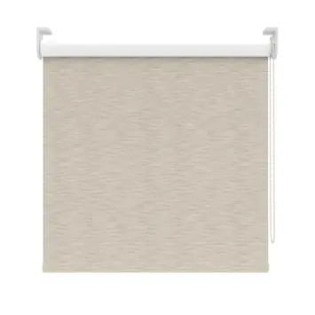 KARWEI rolgordijn gewoon raam 28190 wit beige structuur verduisterend op maat
