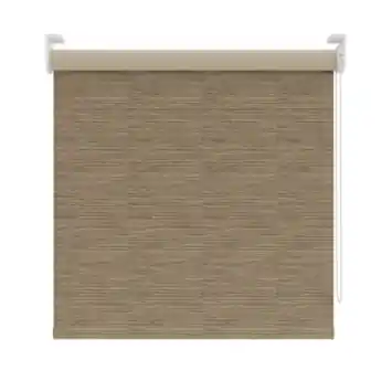 KARWEI rolgordijn gewoon raam 28204 beige/bruin structuur verduisterend op maat